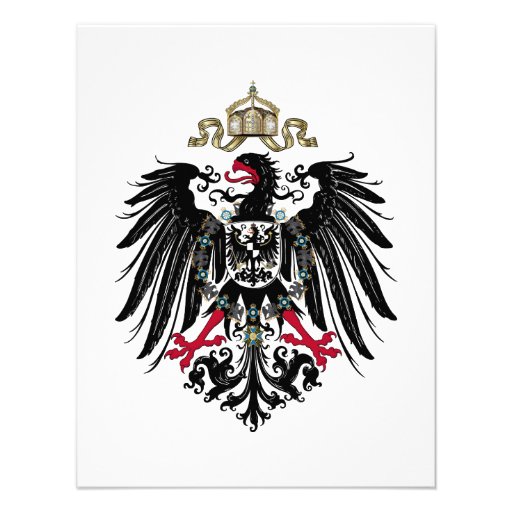 Coat of Arms of the German Empire (1889-1918) Personalized Invites