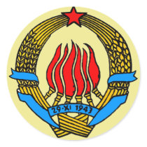COAT-OF-ARMS OF YUGOSLAVIA STICKER