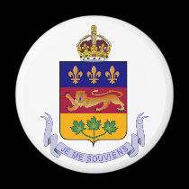 Coat of arms Québec Official Canada Heraldry Logo magnets