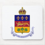 Coat of arms Québec Official Canada Heraldry Logo Mousepad