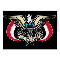 Coat of Arms Republic of Yemen Greeting Cards