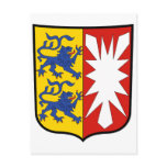 Coat of arms Schleswig-Holstein Official Germany Postcard