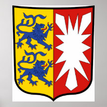Coat of arms Schleswig-Holstein Official Germany Print