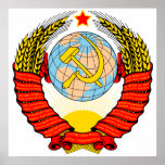 Coat of Arms Soviet Union Official Heraldry Symbol Posters