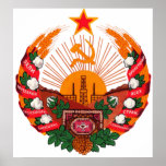 Coat of arms Turkmenistan Official Heraldry Symbol Posters