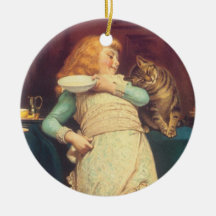 Coaxing Better Than Teasing Charles Burton Barber Ornaments