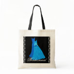 COBALT BLUE Bridesmaid Dresses Tote Bags