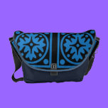 Cobalt Blue Graphic Design Rickshaw Messenger Bag messenger bags
