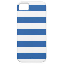 Cobalt Blue Stripes Pattern iPhone 5 Case