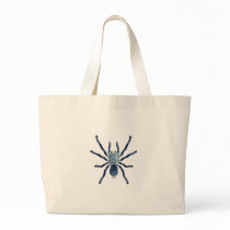 Cobalt Blue Tarantula Canvas Bag