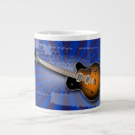 Cobalt Grunge Burst Guitar Specialty Mug Jumbo Mugs