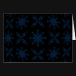 Cobalt Snow Greeting Cards