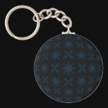 Cobalt Snow Key Chain