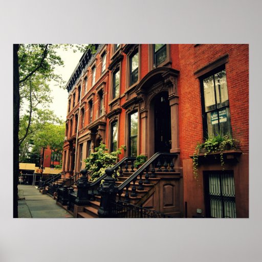 Cobble Hill Brownstone, Medium Poster