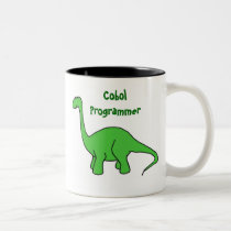 Cobol Programmer Dinosaur Mug by patcallum Cobol Programmer Dinosaur Mug