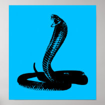 Cobra - black poster