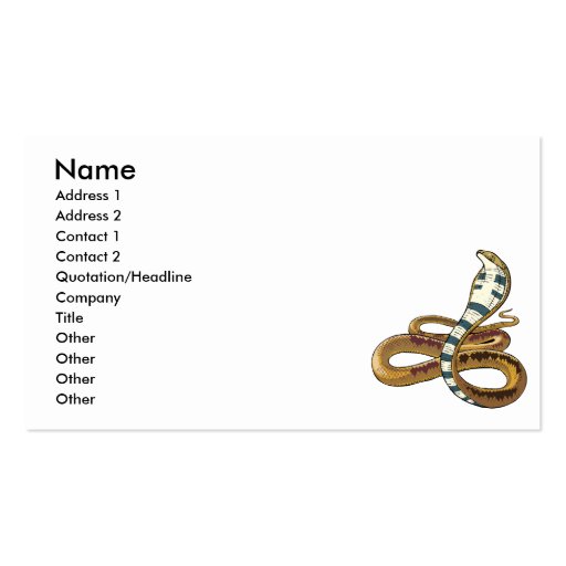 cobra business card template