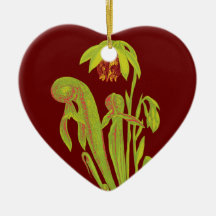 Cobra Plant Heart Pendant Ornaments