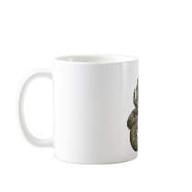 Cobra snake about to strike coffee mugs