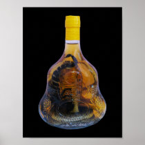 Cobra Snake Vs Scorpion Whiskey ... Ya Dong Lao Print