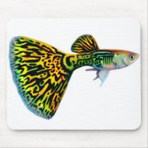 Cobra Snakeskin Male Guppy Mousepad by twopurringcats Cobra Snakeskin Male Guppy Mousepad