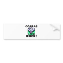 Cobras Rock bumper stickers by AnimalShirts Cobras Rock bumper stickers