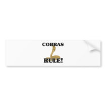 COBRAS Rule! bumper stickers by AnimalShirts COBRAS Rule! bumper stickers