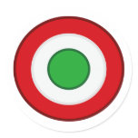 Coccarda Coppa Italia, Italy Round Sticker