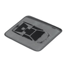 Coche clásico del concepto fundas macbook air
