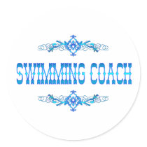 COCHE DE LA NATACIÓN calcomanías