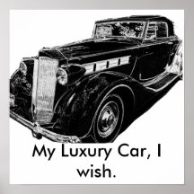 Coche de lujo poster