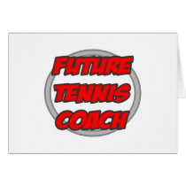 Coche de tenis futuro tarjetas