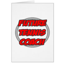 Coche de tenis futuro tarjetas