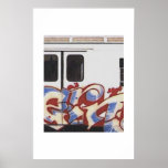 Coche del blanco de la NRE Posters