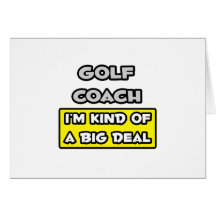 Coche del golf. Soy un poco una gran cosa Tarjetón