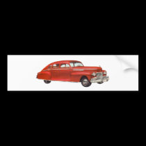 Coche rojo calcomanías para parachoques