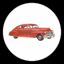 Coche rojo calcomanías