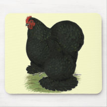 Cochin:  Black Hen Mouse Pads