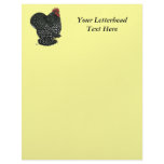 Cochin:  Black Mottle Custom Letterhead