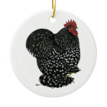 Cochin:  Black Mottle Christmas Tree Ornament