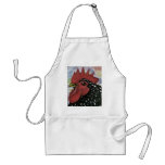 Cochin:  Decorative Rooster Head Aprons