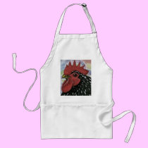 Cochin:  Decorative Rooster Head aprons