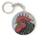 Cochin:  Decorative Rooster Head Key Chain