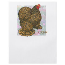 Cochin:  Gold-laced Hen flyers