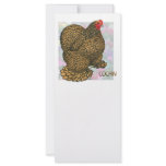 Cochin:  Gold-laced Hen Full Color Rack Card