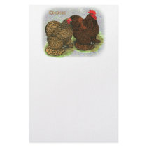 Cochin:  Golden-laced2 Personalized Stationery