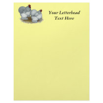 Cochin:  Self Blue Custom Letterhead