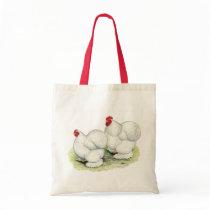 Cochin: White Bantams bags by diane_jacky Cochin: White Bantams bags