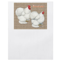 Cochin:  White Bantams Custom Flyer