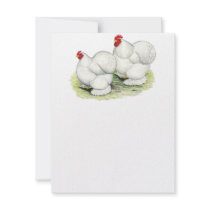 Cochin:  White Bantams invitations